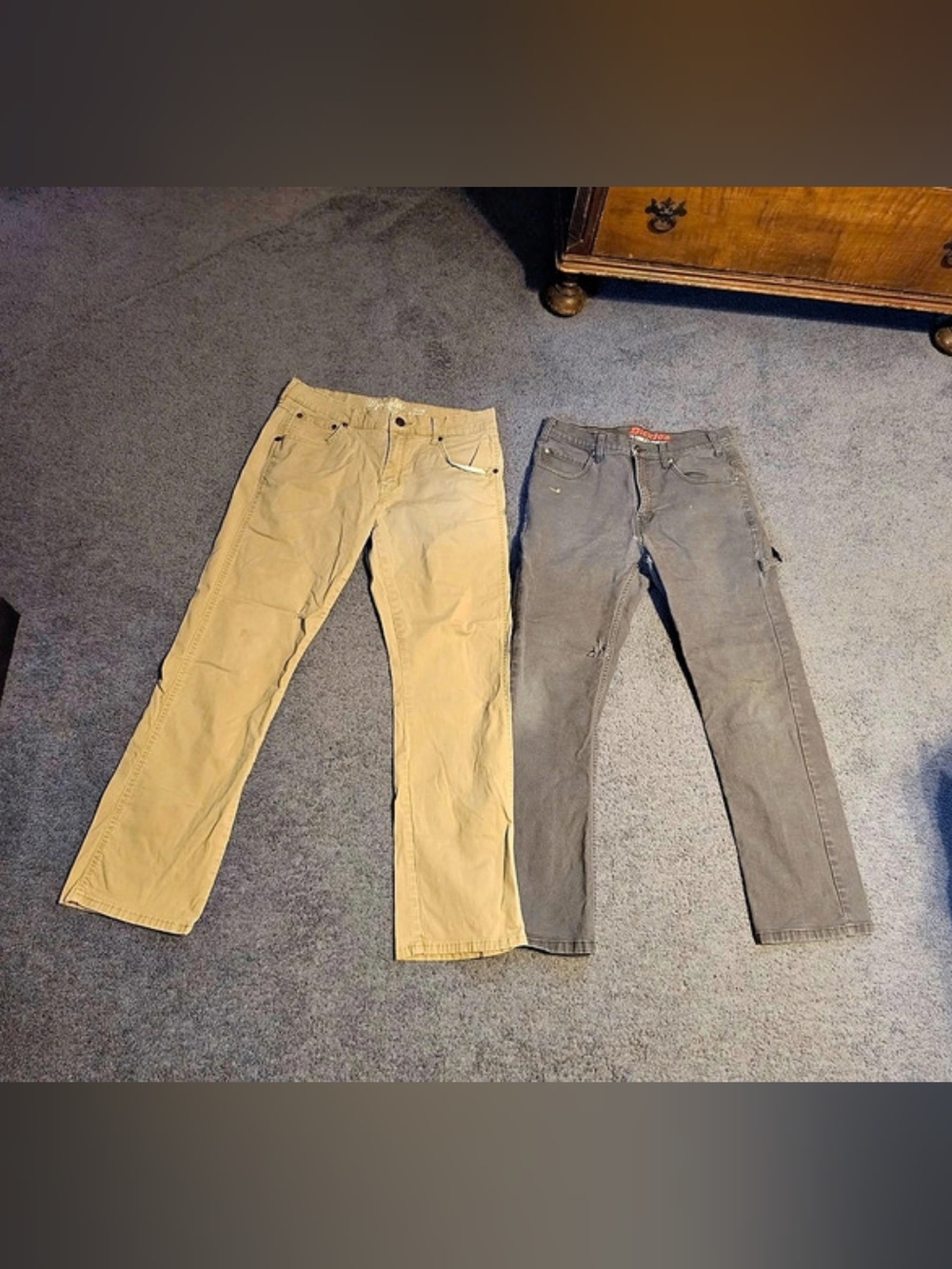 Men's Dickies & Wrangler Work Pants Lot Size 32 x 30